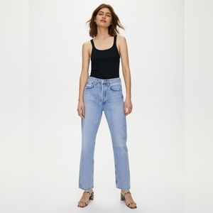 AGOLDE 90S Loose Fit Straight Leg Jeans in Light Blue Wash - Women's 25 (26-27)